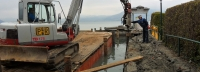 Sanierungsarbeiten bei der Schiffsanlegestelle Weyregg wurden begonnen
