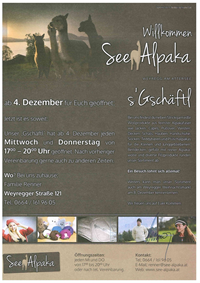See-Alpaka in Weyregg am Attersee